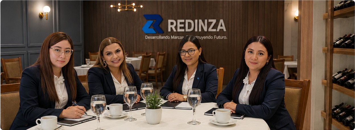 Equipo Redinza en sala de juntas