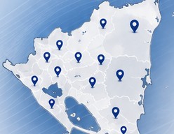 Mapa conceptual de presencia en Nicaragua